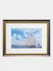 Коричневый картина для интерьера ПАРУСНИК №1/картина для дома/на стену