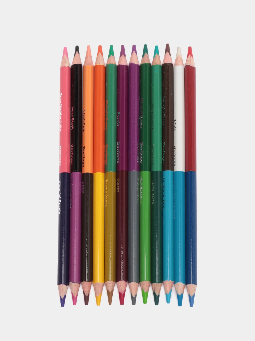 Карандаши цветные двусторонние Berlingo SuperSoft Duo, 24 цвета, 12 штук