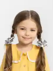 Черный бантик для волос