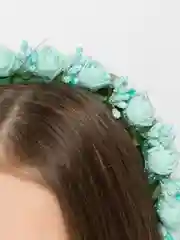 Мятный ободок для волос
