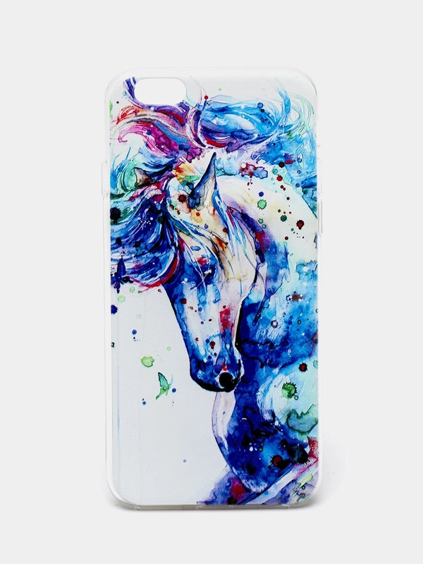 Чехол для Apple iPhone 6/6s / 6 Plus/6s Plus / 7/8 / 7 Plus/8 Plus / 11 / 11 PRO / 11 PRO MAX / XS Max / XR / X/XS силиконовый Лошадь