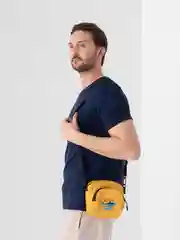 Горчичный сумка мужская, через плечо
