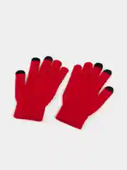 Красный перчатки демисезонные мужские, женские, для экрана сенсорные  touch screen