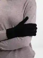 Черный перчатки демисезонные мужские, женские, для экрана сенсорные  touch screen