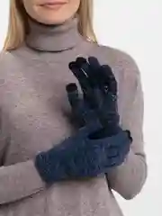 Синий перчатки демисезонные мужские, женские, для экрана сенсорные  touch screen