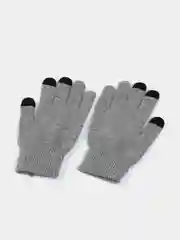 Серый перчатки демисезонные мужские, женские, для экрана сенсорные  touch screen