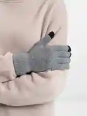 Серый перчатки демисезонные мужские, женские, для экрана сенсорные  touch screen