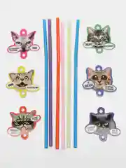 Трубочки для коктейлей "Котики"