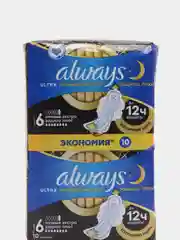 Прокладки с крылышками Always ULTRA, ночные, экстра защита плюс, размер 6, 10 штук