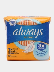 Гигиенические прокладки Always Ultra Лайт, размер 1, с крылышками, 10 штук