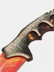 Вишнёвый нож керамбит, деревянный