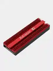 Красный радиатор для SSD M.2 2280