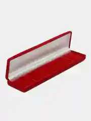 Красный подарочная коробка под цепочку цепь, ювелирная упаковка, бархатный футляр для украшений