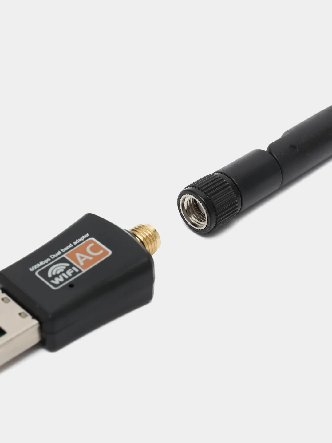Серый беспроводной усилитель сигнала (репитер) Wi-Fi приемник, USB 2.0 двухдиапазонный