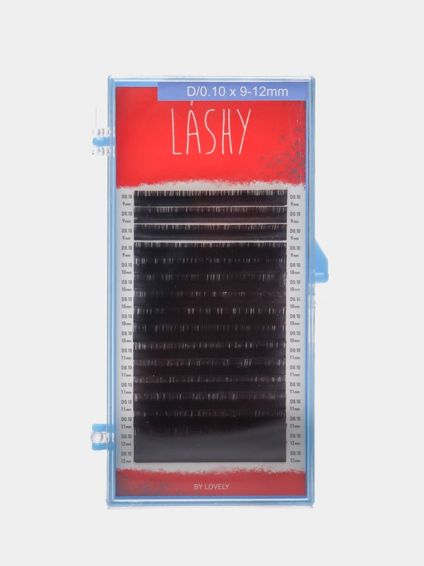 Ресницы для наращивания чёрные Lashy, микс, 16 линий