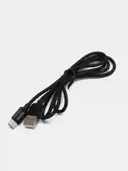 Черный кабель BOROFONE BX87 для iPhone и Android, Micro-USB / Type-C / Lightning, в тканевой оплетке