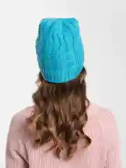 Лазурный шапка женская флисовым подкладом Риана