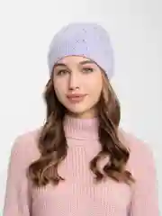Аметистовый двухслойная женская шапка-берет "Фатима"