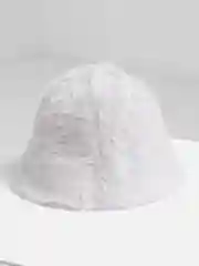 Серый панама меховая теплая, шапка женская, шляпа