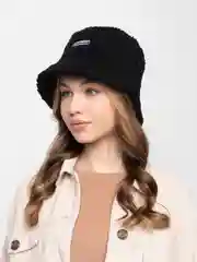 Черный панама меховая  шляпа