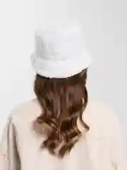 Белый панама меховая  шляпа