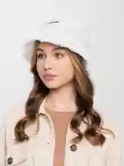 Белый панама меховая  шляпа