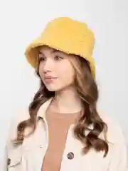 Горчичный панама меховая