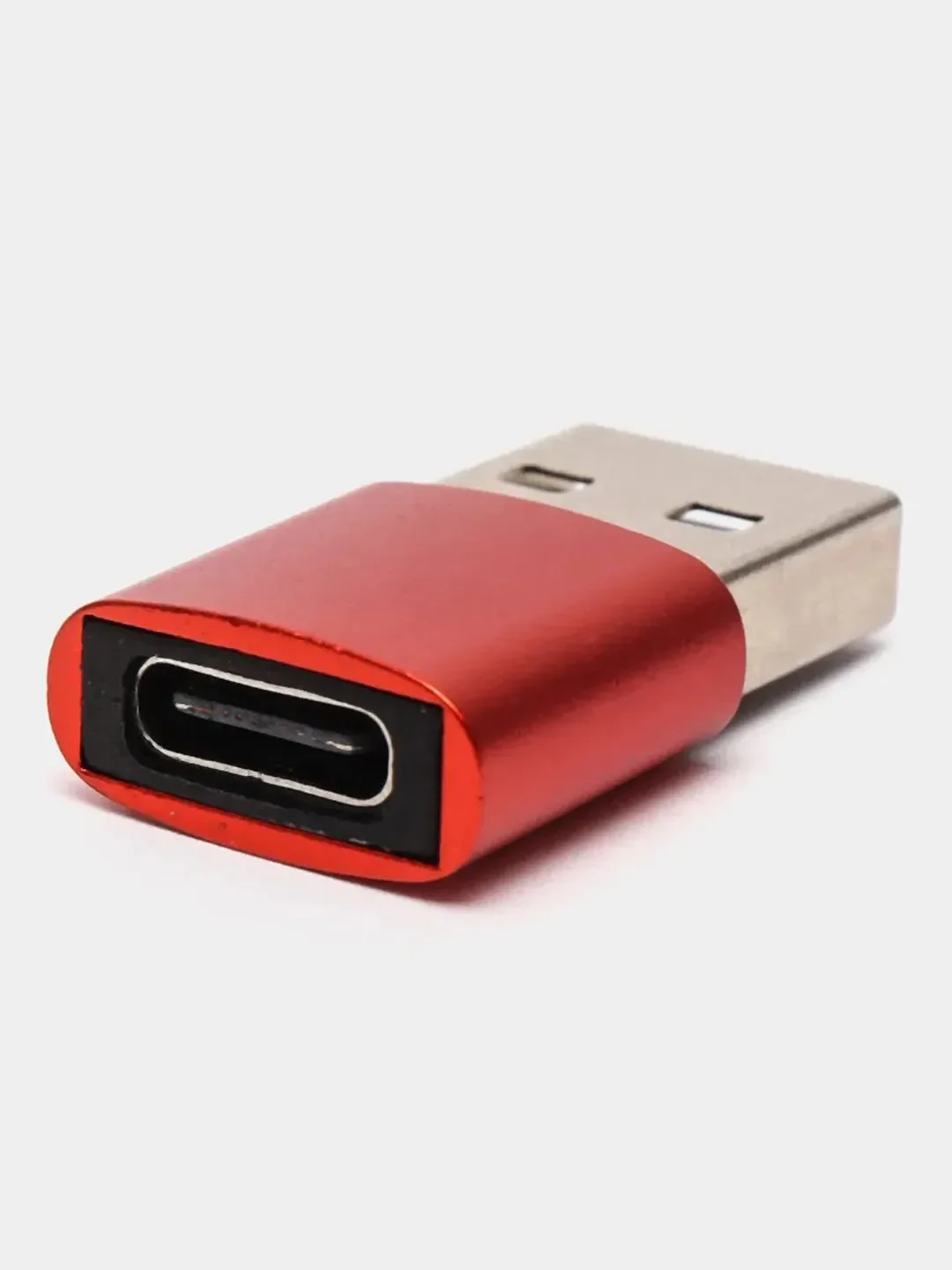 Красный переходник USB / Type C