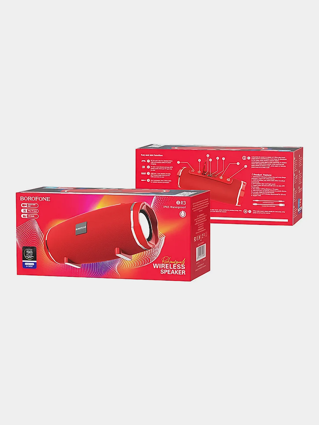 Бирюзовый беспроводная колонка Borofone BR3