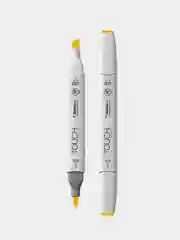 Маркер для скетчей TOUCH BRUSH двухсторонний цв.222 желтый золотой
