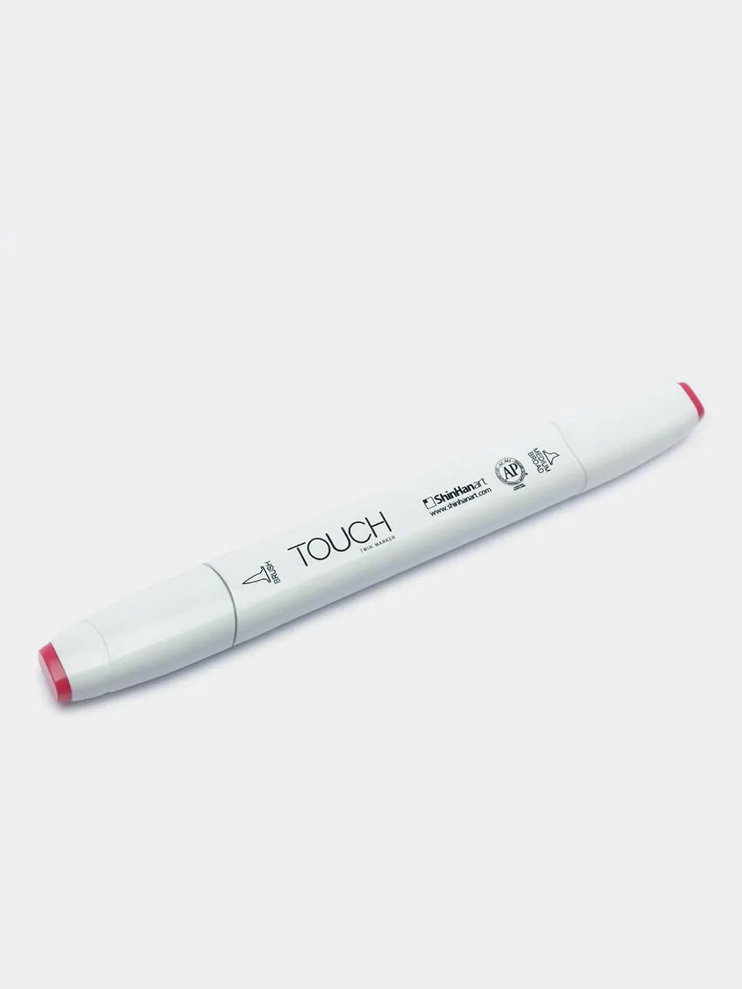 Маркер для скетчей TOUCH BRUSH двухсторонний цв.004 красный яркий