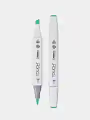 Маркер для скетчей TOUCH BRUSH, двухсторонний, зеленый, мятный