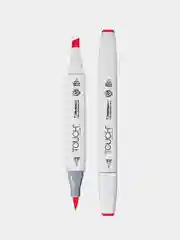 Маркер для скетчей TOUCH BRUSH двухсторонн цв.011 красн карминовый