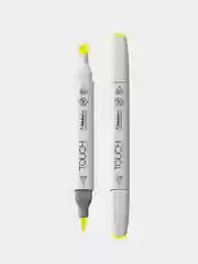 Маркер для скетчей TOUCH BRUSH двухсторонний цв.221 желт основной