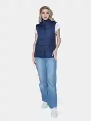 Утеплённый жилет Офис синий