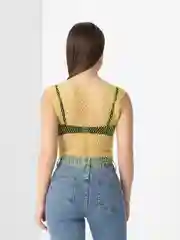 Желтый топ женский