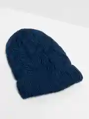 Индиго шапка женская флисовым подкладом Риана