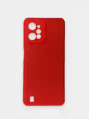 Красный чехол для Realme C31 / Реалми С31 силиконовый, цветной, с мягким подкладом
