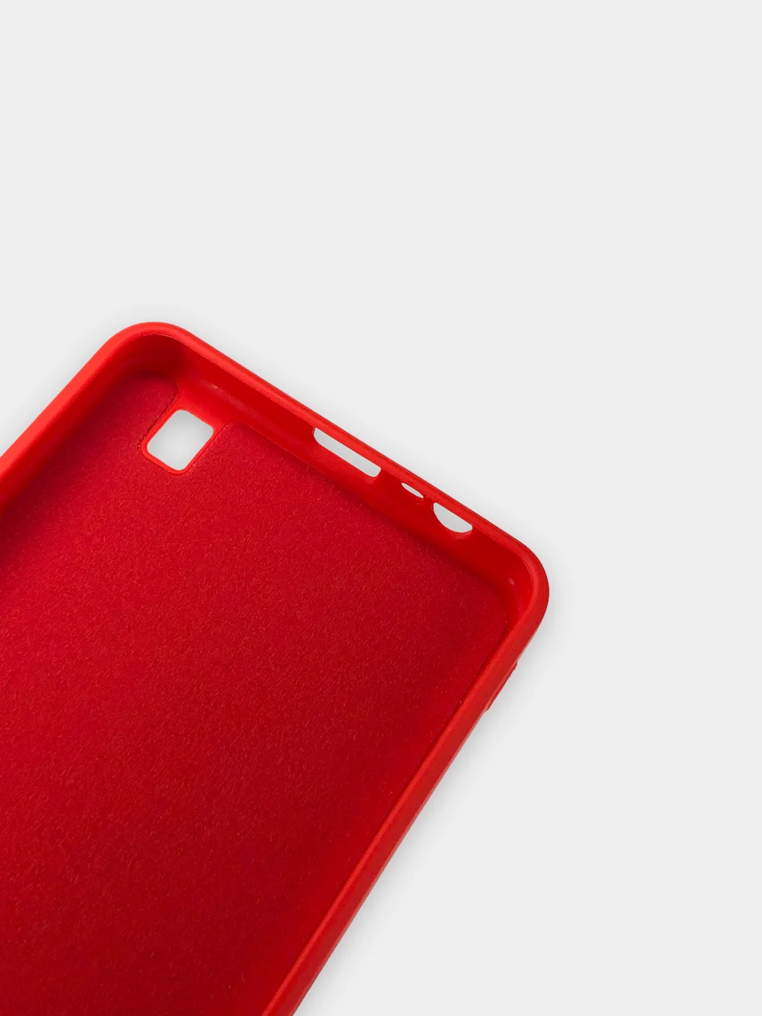 Красный чехол для Realme C31 / Реалми С31 силиконовый, цветной, с мягким подкладом