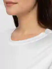 Белый женская футболка оверсайз