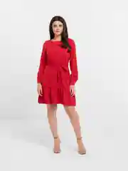Алый платье женское, вечернее, с поясом