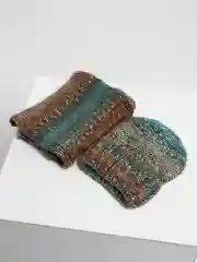 Лазурный комплект "Бонжур": шапка и снуд