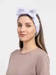 Лавандовый повязка для волос мягкая плюшевая OMG с бантиком, бархатная повязка на голову