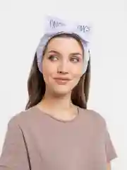Лавандовый повязка для волос мягкая плюшевая OMG с бантиком, бархатная повязка на голову