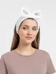 Белый повязка для волос мягкая плюшевая OMG с бантиком, бархатная повязка на голову