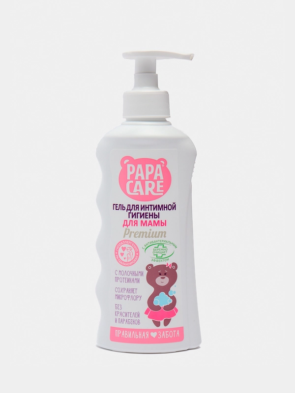 Гель для интимной гигиены мам Papa Care с молочной кислотой и пантенолом 250мл