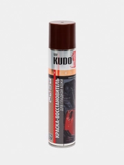 Краска KUDO для гладкой кожи, коричневая, 400 мл