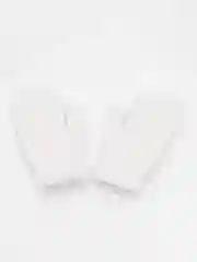 Белый зимние варежки, шерстяные