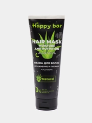 Натуральная увлажняющая маска для волос Happy bar