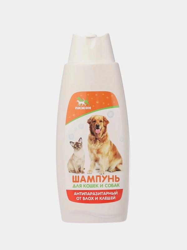 Шампунь антипаразитарный "Пижон", для кошек и собак, от блох и клещей, 250 мл